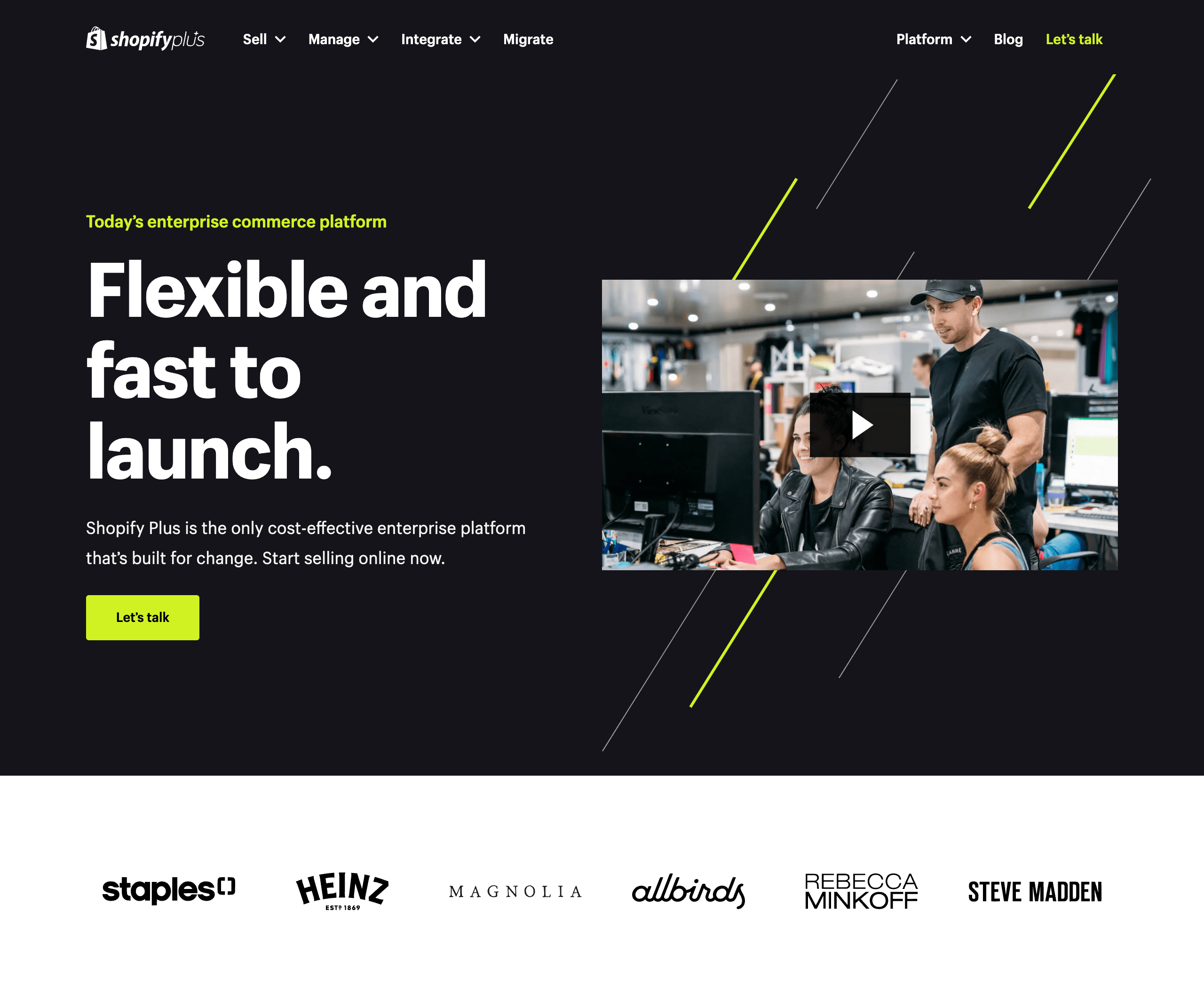 Shopify Plus website