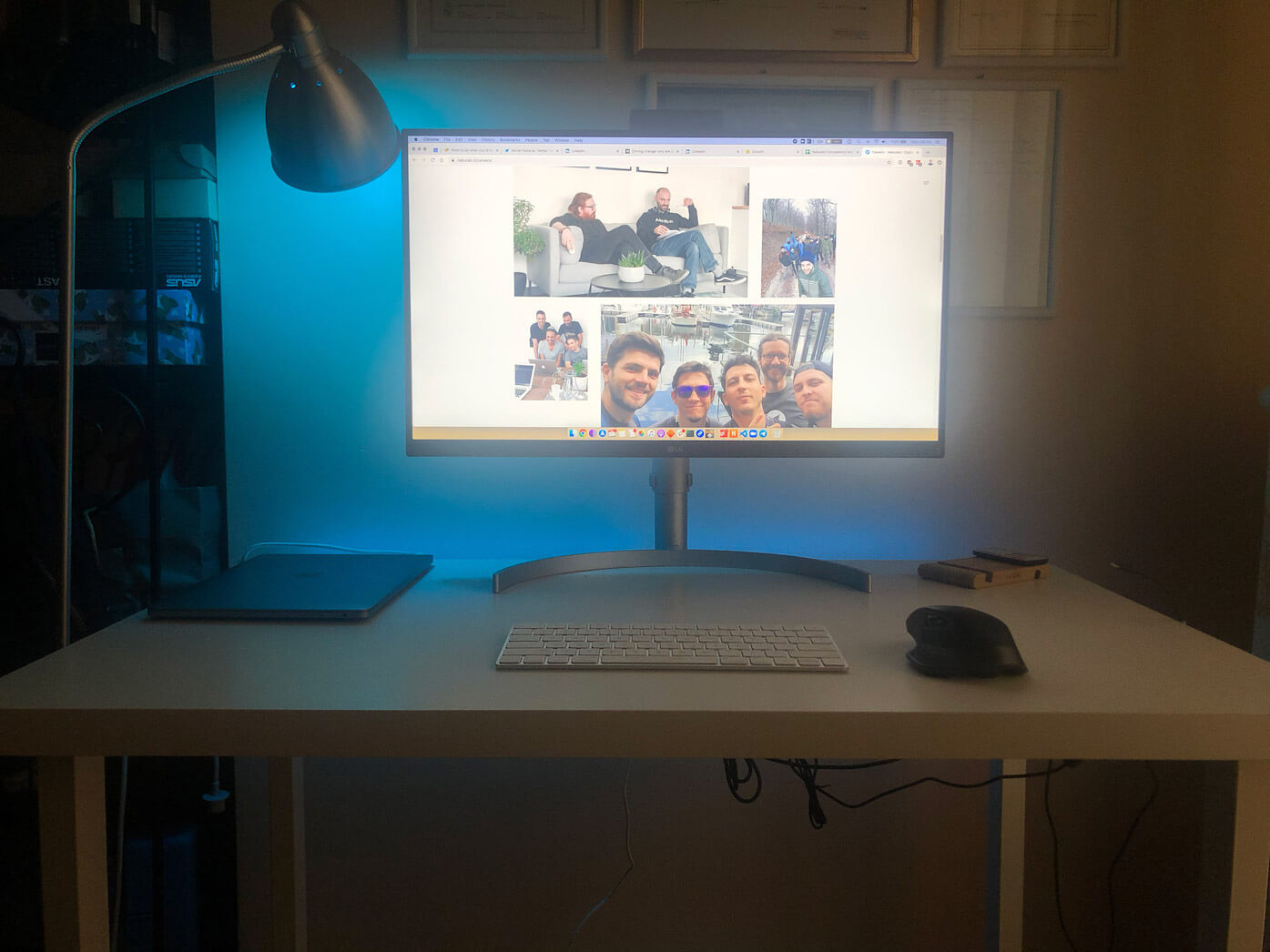 Alberto's home office setup.