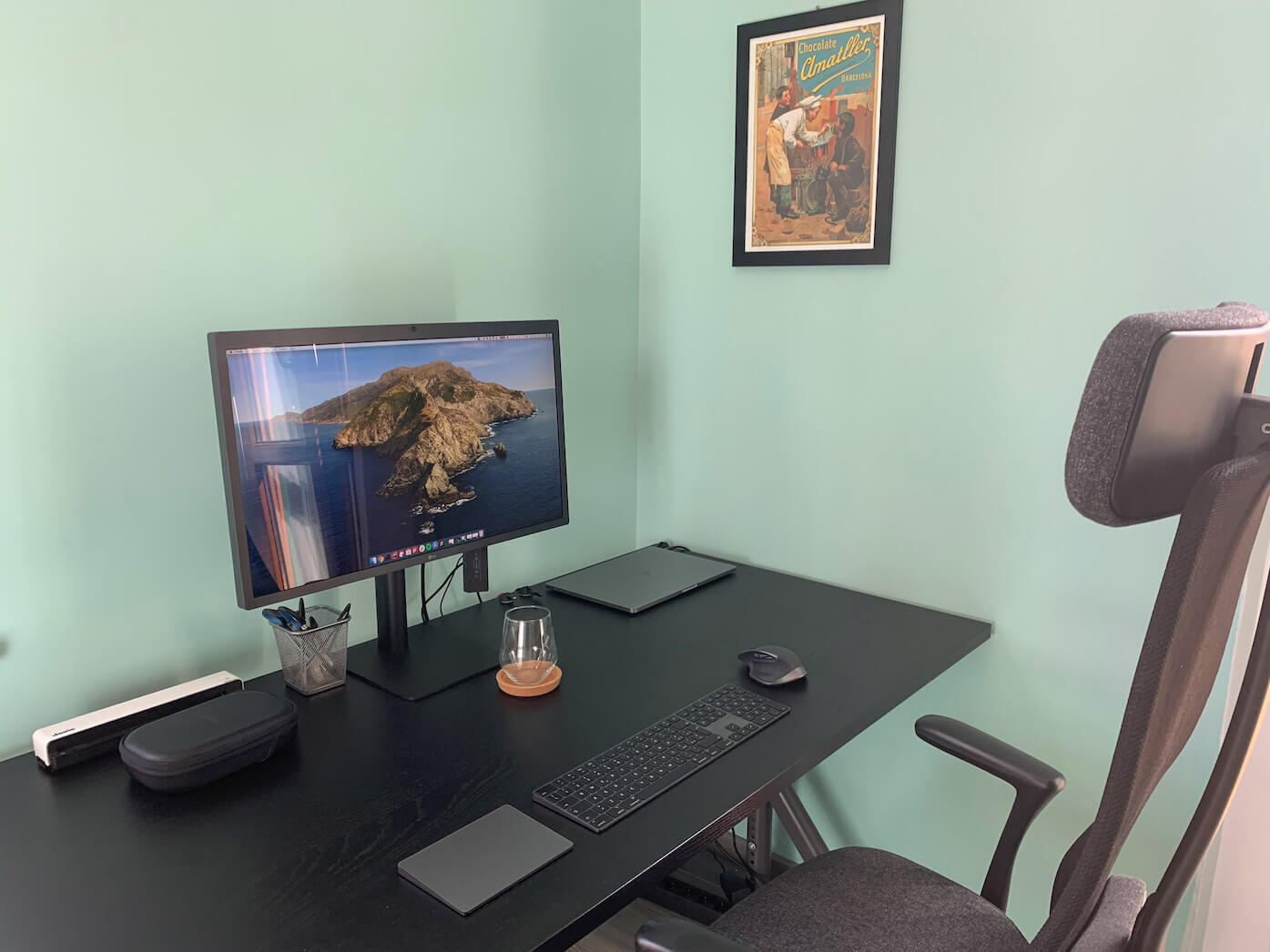 Alessandro's home office setup.