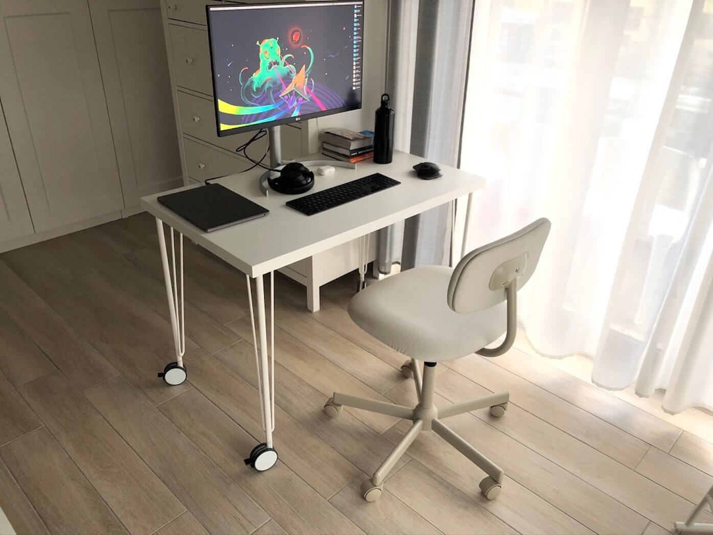 Matteo's home office setup.