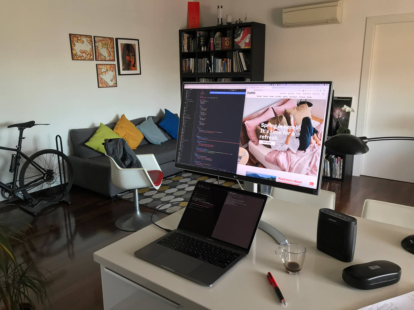 Paolo's home office setup.