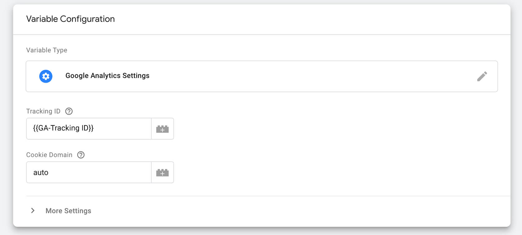 Google Tag Manager, creating the custom variable for Google Analytics