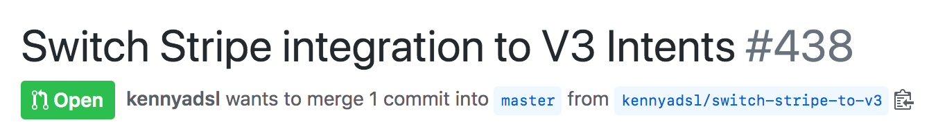 Switch Stripe integration to V3 Intents